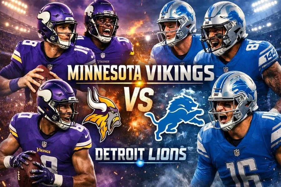 minnesota vikings vs detroit lions match player